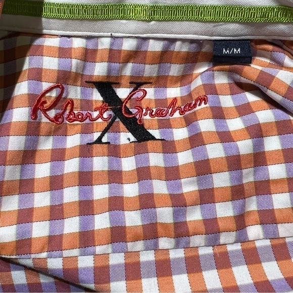 Robert Graham X Flip Cuff Checked Gingham Button Down Shirt - Picture 9 of 11